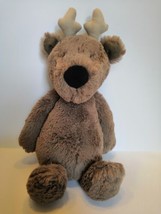Jellycat London Retired Bashful Reindeer Brown Stuffed Toy Cuddle Plush Lovey - £16.07 GBP