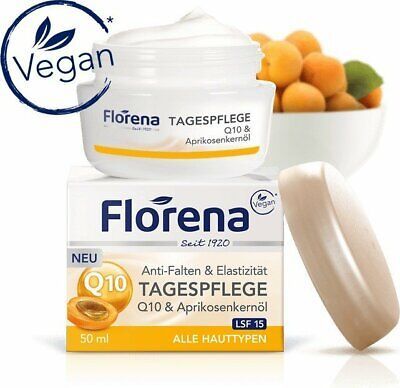 Florena ORGANIC Q10 Anti-Age Day Cream 50ml - 1 can- FREE US SHIPPING