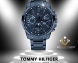 Tommy Hilfiger Men’s Chronograph Stainless Steel Blue Dial 46mm Watch 17... - $121.85