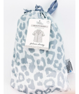 Hello Mello Feline Sleepy Satin Cheetah Button Up Pajama Shirt L XL Shor... - $14.95