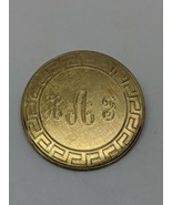 Vintage 12k GF Gold Filled BAB Monogram Pin Brooch HAF - £19.60 GBP