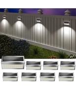 Solar Outdoor Deck Lights: 30LED 8Pack Solar Fence Post Porch Outdoor Li... - £26.62 GBP