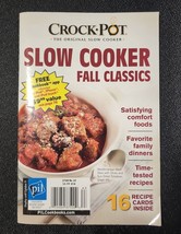 Crock Pot Slow Cooker Fall Classics Recipes Cookbook &amp; Recipes Cards Pb - £4.85 GBP