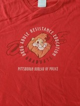 Vintage Pittsburg Dept Of Police DARE Red L Tshirt - $45.00