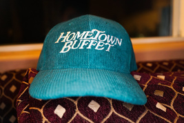 Hometown Buffet, Food, Restaurant, Foodie Gift, Y2K, 90s Corduroy Hat - £27.17 GBP