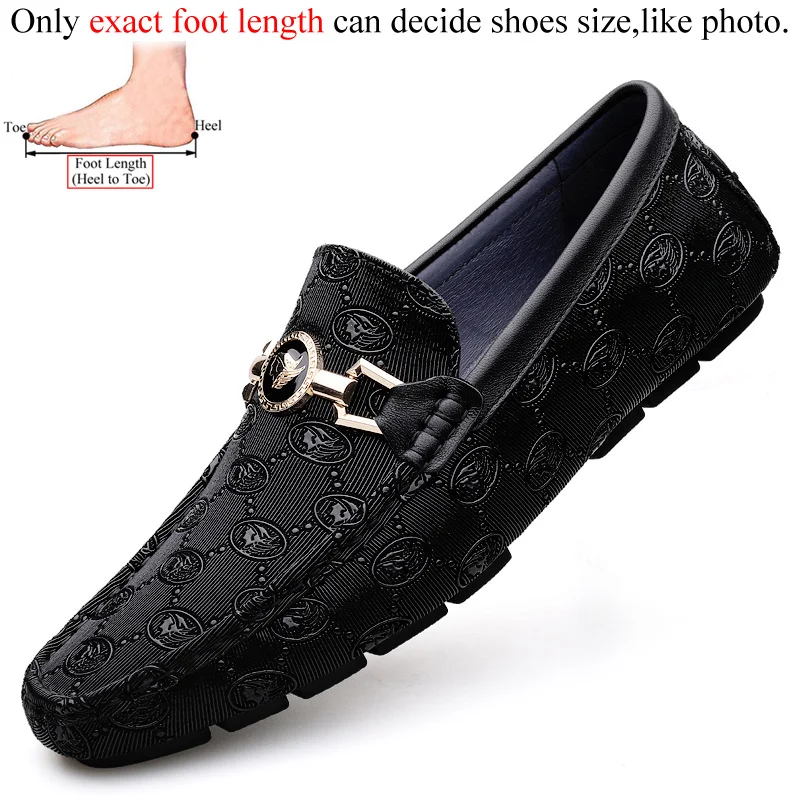 Men Genuine Leather Loafers Casual Luxury Shoes Brand Designer Spring Su... - £60.43 GBP