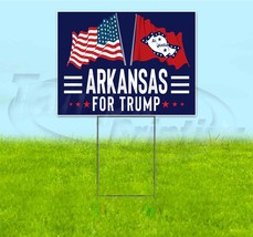 Arkansas For Trump 18x24 Yard Sign With Stake Corrugated Bandit 2024 - £22.70 GBP+