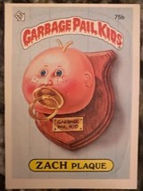Garbage Pail Kids Series Two (1985) - 75b ZACH plaque (Near Mint) SKU068  - $27.99