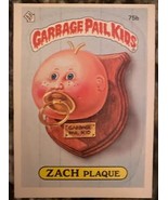 Garbage Pail Kids Series Two (1985) - 75b ZACH plaque (Near Mint) SKU068  - $527.55 MXN