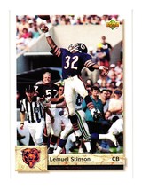 1992 Upper Deck #429 Lemuel Stinson Chicago Bears - £3.98 GBP