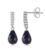 Galaxy Gold GG 6.75 CTW 14k Solid White Gold Earrings Natural Diamond Sa... - $408.93 CAD