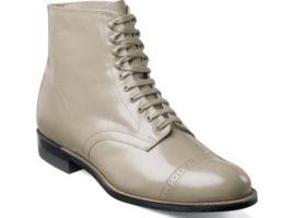 Stacy Adams Men&#39;s Madison high top Boot cap toe Classic Taupe 00015-260 - £107.58 GBP