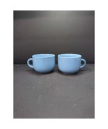 Newcor Blue Stoneware Teacup Set, 8 Oz Coffee Tea Cups, Drinkware Set, V... - $13.57 CAD