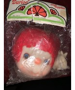 Darice Doll Head Hands Red Hair 4&quot; Large #50018 w Freckles - $13.47 CAD