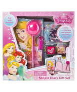 Disney Princess Sequin Diary Gift Set - £10.26 GBP