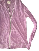 Aerie Purple Zip Hoodie Sweatshirt Women's Medium – Broken Zipper Tab image 4