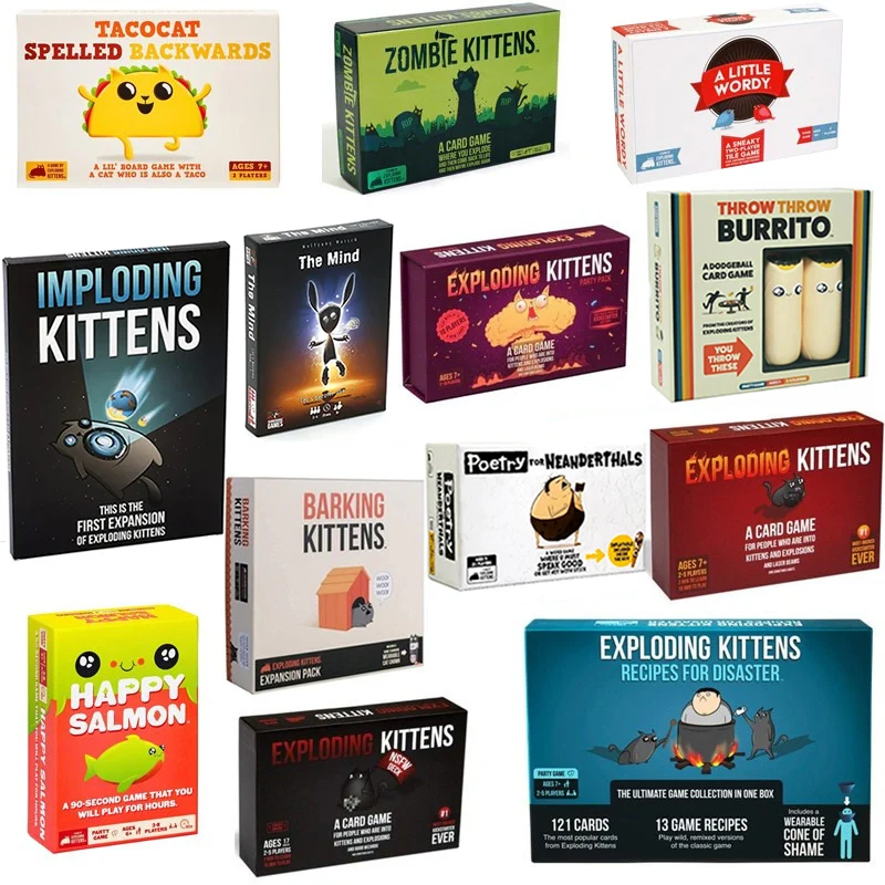 Exploding Kittens Card  Family Party Table Game NSFW Party Streaking Kittens - £9.69 GBP+