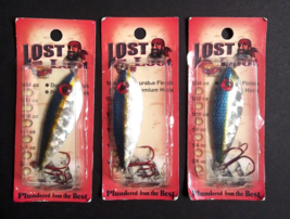 Lost Loot 1.6 oz Blue Trolling Casting Fishing 2.5&quot; Spoon Lot (Qty 3) NEW - £11.00 GBP