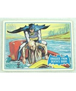 1966 Topps Batman Blue Bat Puzzle Back Card #25B Dragged From Death&#39;s Do... - £7.90 GBP