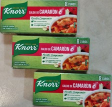 3X Knorr Caldo De Camaron Sazonador Shrimp Bouillon - 3 Boxes 84g Each Free Ship - $14.50