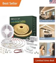 Led Strip Lights 65.6ft Warm White Dimmable Led Light Strip Flexible Rop... - $93.91