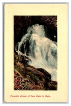 Mountain Stream of Pure Water In Idaho ID UNP Embossed DB Postcard W18 - £3.12 GBP
