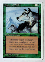 Aspect of Wolf - 4th Series - 1995 - Magic The Gathering - $1.49