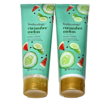 2 Pack Bodycology Cucumber Melon Body Cream Moisturizing Rich Butter Complex 8oz - $21.99