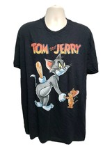 Hanna Barbera Tom and Jerry Cartoon Adult Black 2XL TShirt - £11.63 GBP