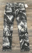 JOE&#39;S &quot;The High Water&quot; Pants Women&#39;s Size 29 Black/White Leaf Print Made... - £22.32 GBP