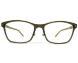 Prodesign Denmark Eyeglasses Frames 1504 c.6425 Brown Gold Square 54-17-140 - $111.83
