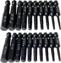 Hex Head Allen Wrench Drill Bit Set (10Pc Metric &amp; 10Pc SAE), PTSLKHN Allen Wren - £11.21 GBP