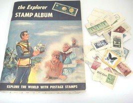 Vintage Harris Explorer Stamp Album Worldwide 1960 Some Stamps Included - £7.51 GBP