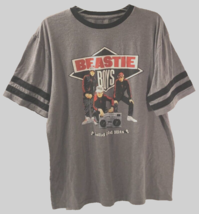 $25 Beastie Boys Vintage Solid Gold Hits Gray Boombox Radio Ringer T-Shi... - $28.53