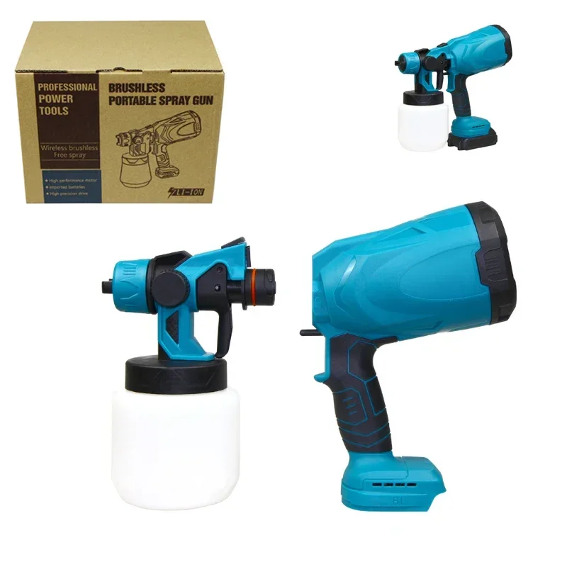 For Makita 18V Battery 1000ML Electric Spray B Cordless Paint Sprayer Auto Furni - £39.82 GBP