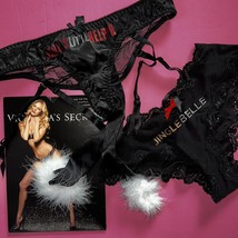 Nwt Victoria&#39;s Secret S Panty Lot Garter Red Black Jingle Bell Santa&#39;s Christmas - £71.20 GBP