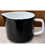 Mikasa Mediterrania Black Creamer 4998 Japan Great Condition No Scratch ... - $7.19