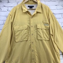 Exofficio Shirt Mens Sz XXL Vented Fishing Yellow Long Sleeve Outdoor - £19.60 GBP