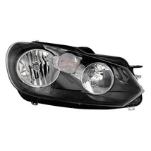 Headlight For 2010-2014 Volkswagen Golf Passenger Side Black Housing Clear Lens - $295.37