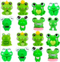 Frogs Toads Mini Fairy Garden Ornaments Cake Toppers DIY Crafts 16pc 8 s... - $10.00