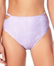 California Waves Juniors Smocked High-Waist Bikini Bottoms Color Lilac S... - £15.15 GBP