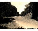 RPPC Autostrada Vista Vicino Stambaugh Michigan Mi Cartolina Unp - £12.23 GBP