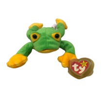 VTG NWT TY Beanie Babies Smoochy The Frog Plush Stuffed Animal Baby 1997 - $51.47