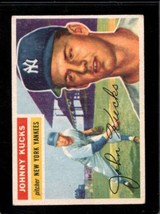 1956 Topps #88B Johnny Kucks Good+ (Rc) Yankees White Backs *NY3986 - £3.53 GBP