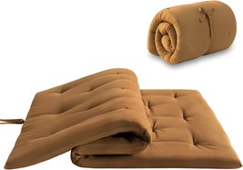 Mollydot Japanese Floor Futon Mattress Queen Size 60&quot;x 80&quot;, Foldable (Br... - $76.00