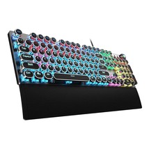 AULA F2088 Typewriter Style Mechanical Gaming Keyboard Blue Switch, with Removab - £71.31 GBP
