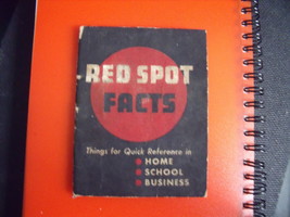 Vintage 1946 Red Spots Quick Reference Booklet - $15.00