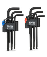 Capri Tools Hex Key Allen Wrench Set, Long Arm Ballpoint End, Metric &amp; SAE - £43.24 GBP