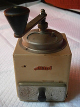 CUSIO COFFEE GRINDER in wood and metal Original from 1950s Working - $26.00