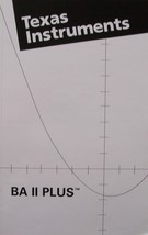 Texas Instruments BA II Plus Calculator [ 2002 Texas Instruments ] Book only; ca - £15.65 GBP